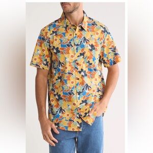 Quicksilver Flower Power Short Sleeve Shirt Brand Nee With Tags Medium & Small